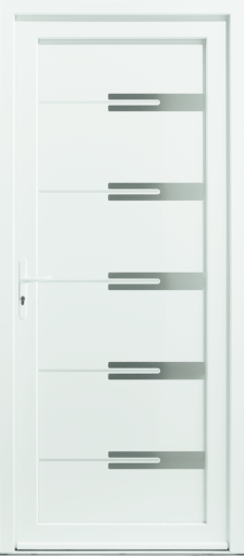 Porte d’entrée PVC Milky 4