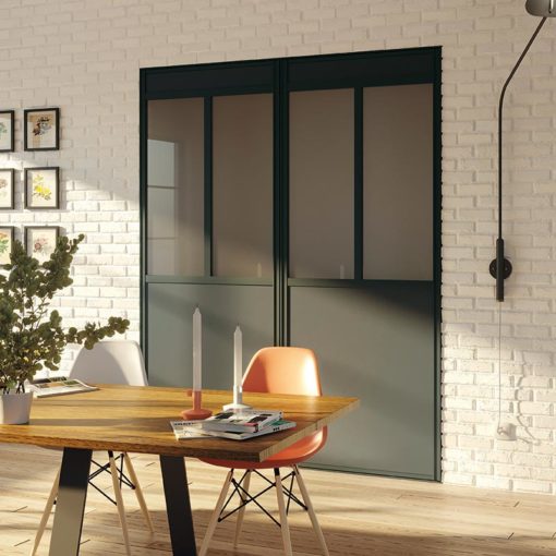 Porte de placard pivotant diamant atelier