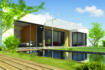 Maison avec une piscine