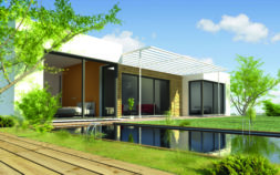Maison avec une piscine